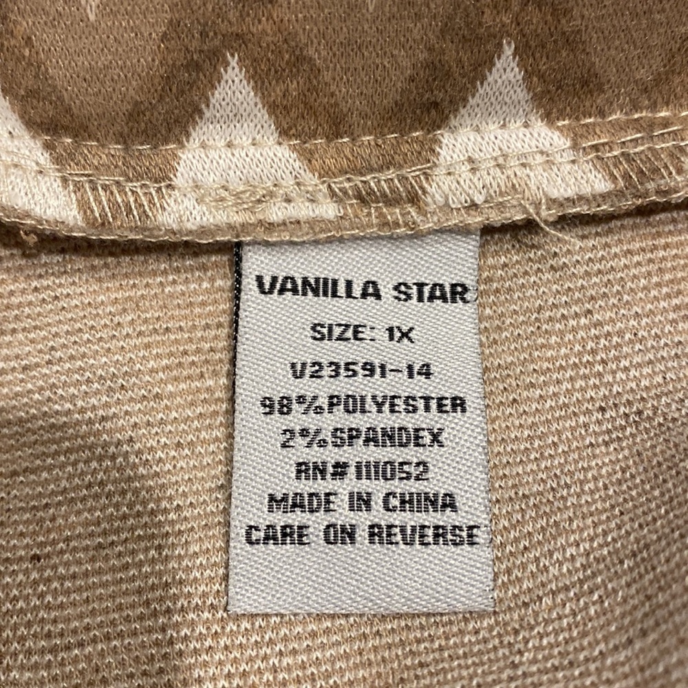 Vanilla Star Juniors 1X Chevron Pull On Flare Knit Pants New D30 - Picture 6 of 16